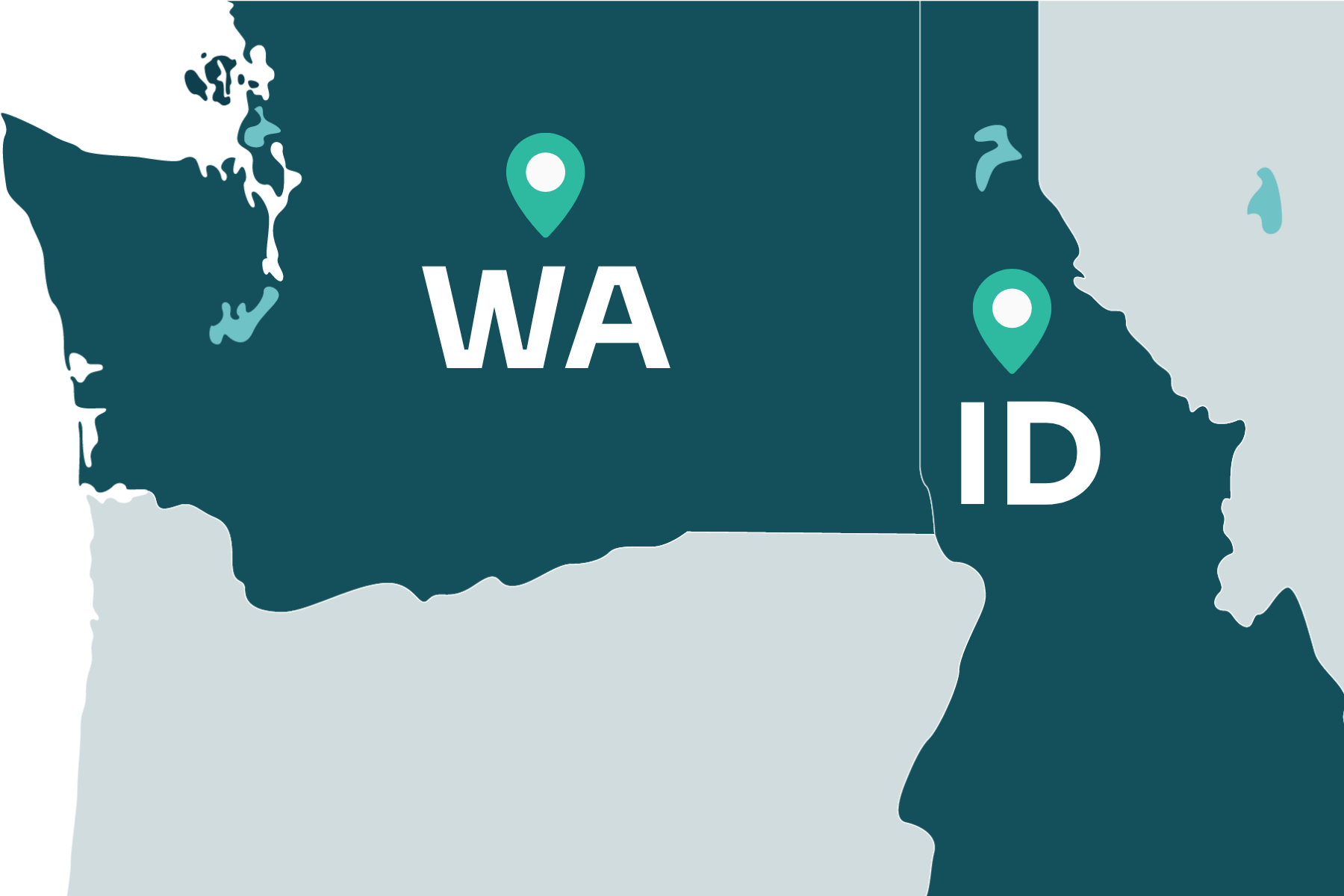 A map displaying location of Indigo Virtual Urgent Care - Spokane