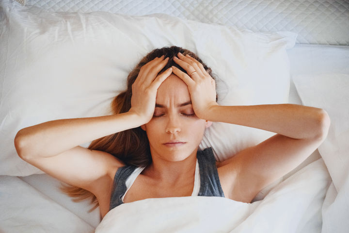 woman suffering from a headache