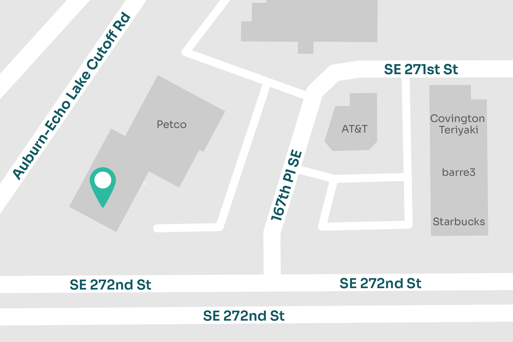 A map displaying location of MultiCare Indigo Urgent Care - Covington