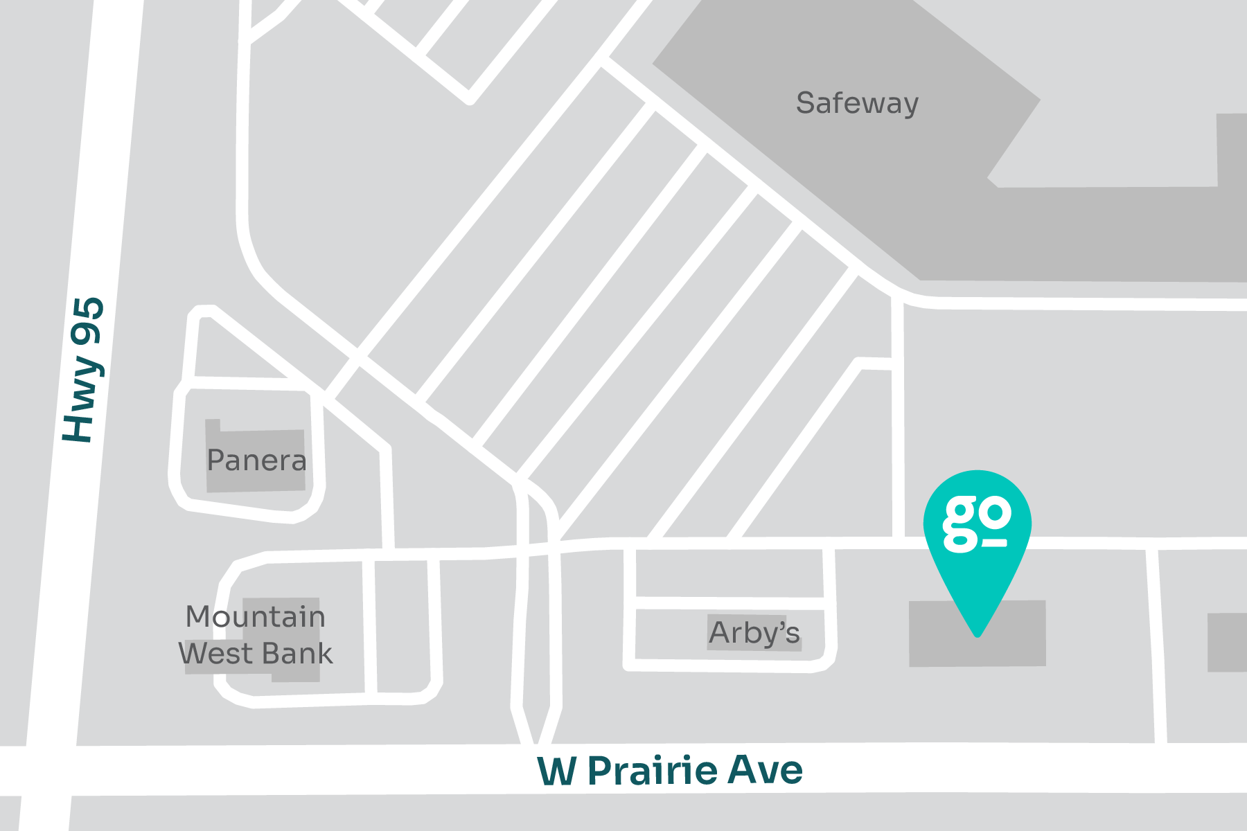 A map displaying location of Indigo Urgent Care - Hayden