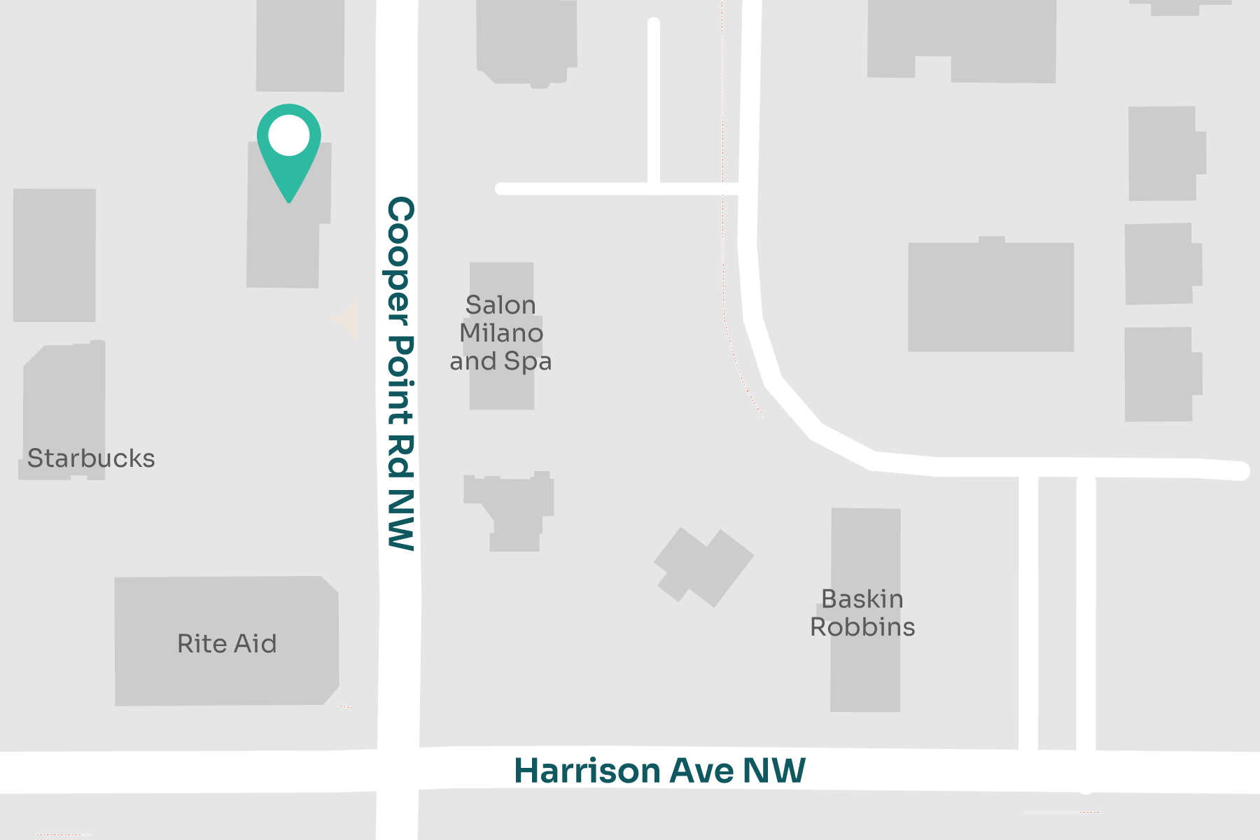 A map displaying location of MultiCare Indigo Urgent Care - Olympia