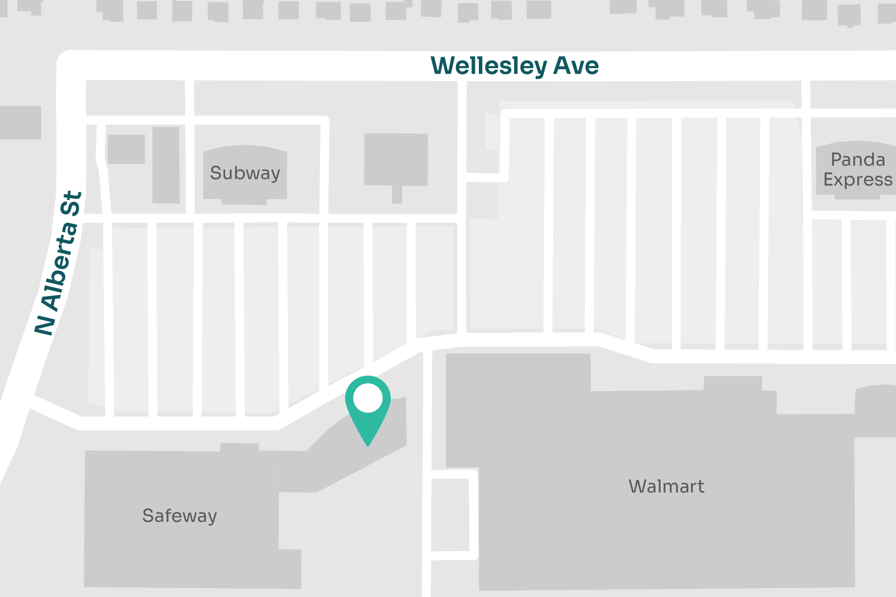 A map displaying location of MultiCare Indigo Urgent Care - Spokane