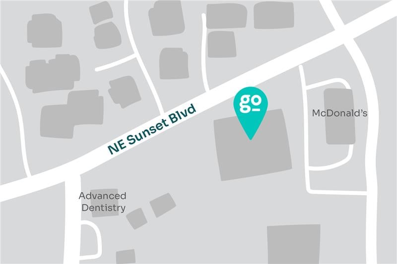 A map displaying location of MultiCare Indigo Urgent Care - Renton